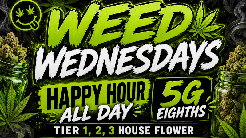 Cannabus - Pacific Beach 5G EIGHTHS - HAPPY HOUR ALL DAY!!