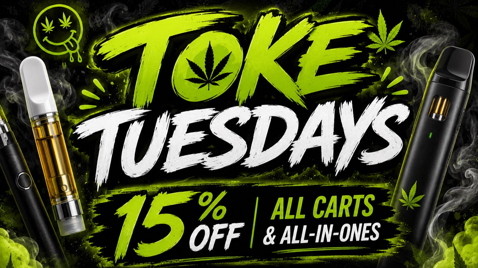 Cannabus - El Cajon 15% OFF ALL CARTS AND DISPOSABLES!!