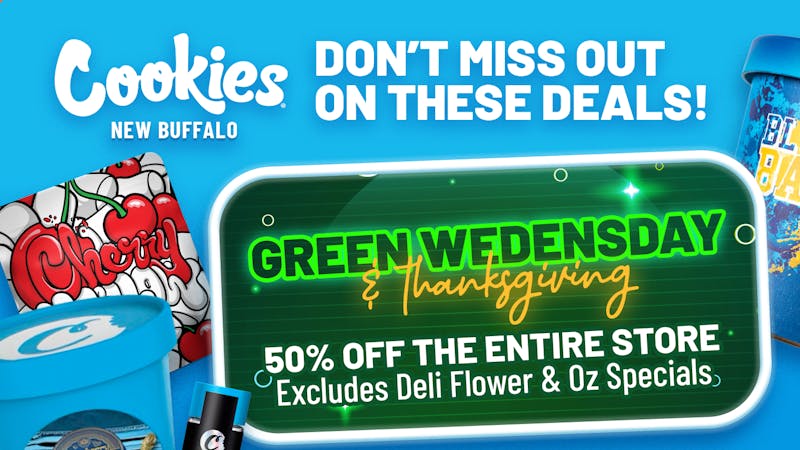 Cookies - New Buffalo Green Wednesday through Cyber Monday Deals