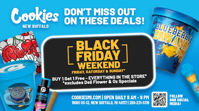 Cookies - New Buffalo Black Friday, Saturday & Sunday