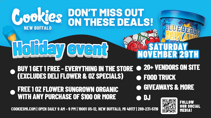 Cookies - New Buffalo Holiday Event | Saturday 11/29