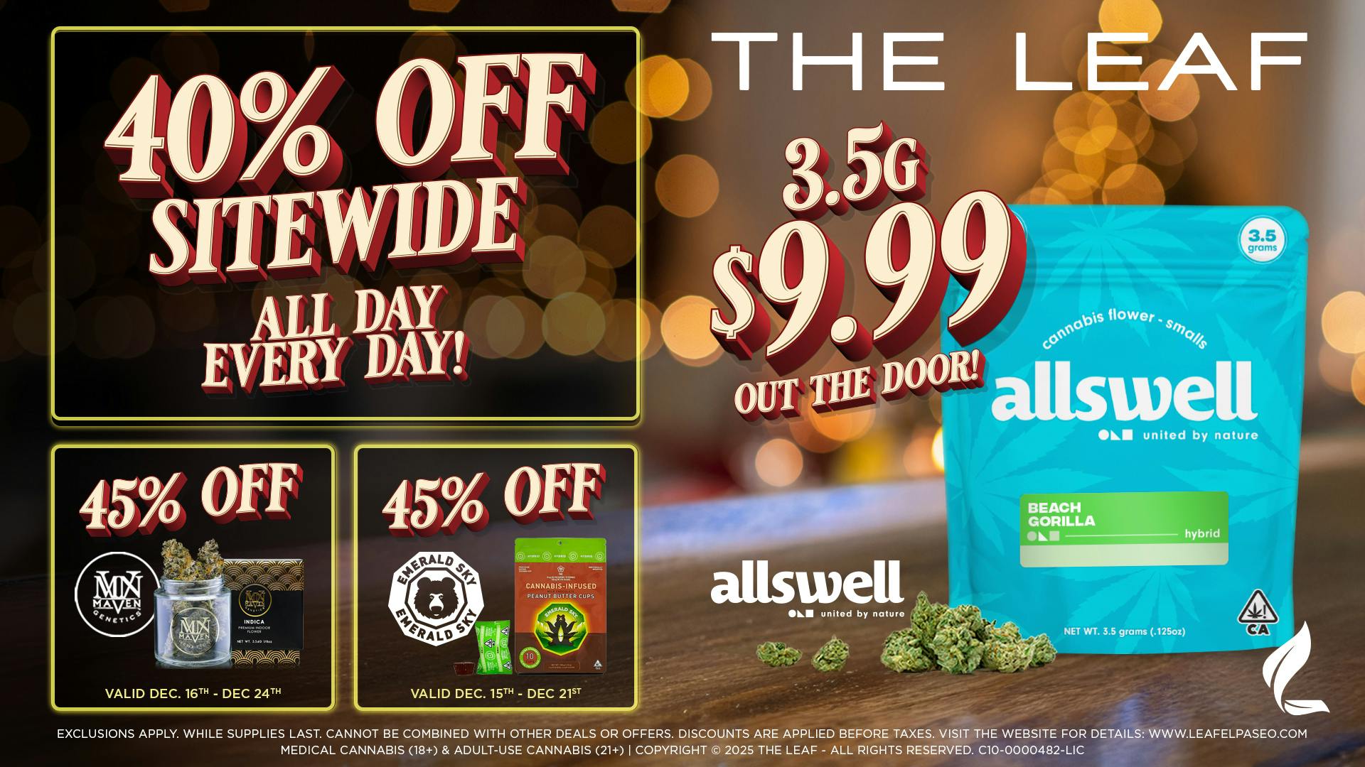 The Leaf El Paseo 🎄 40% OFF SITEWIDE SALE🎅