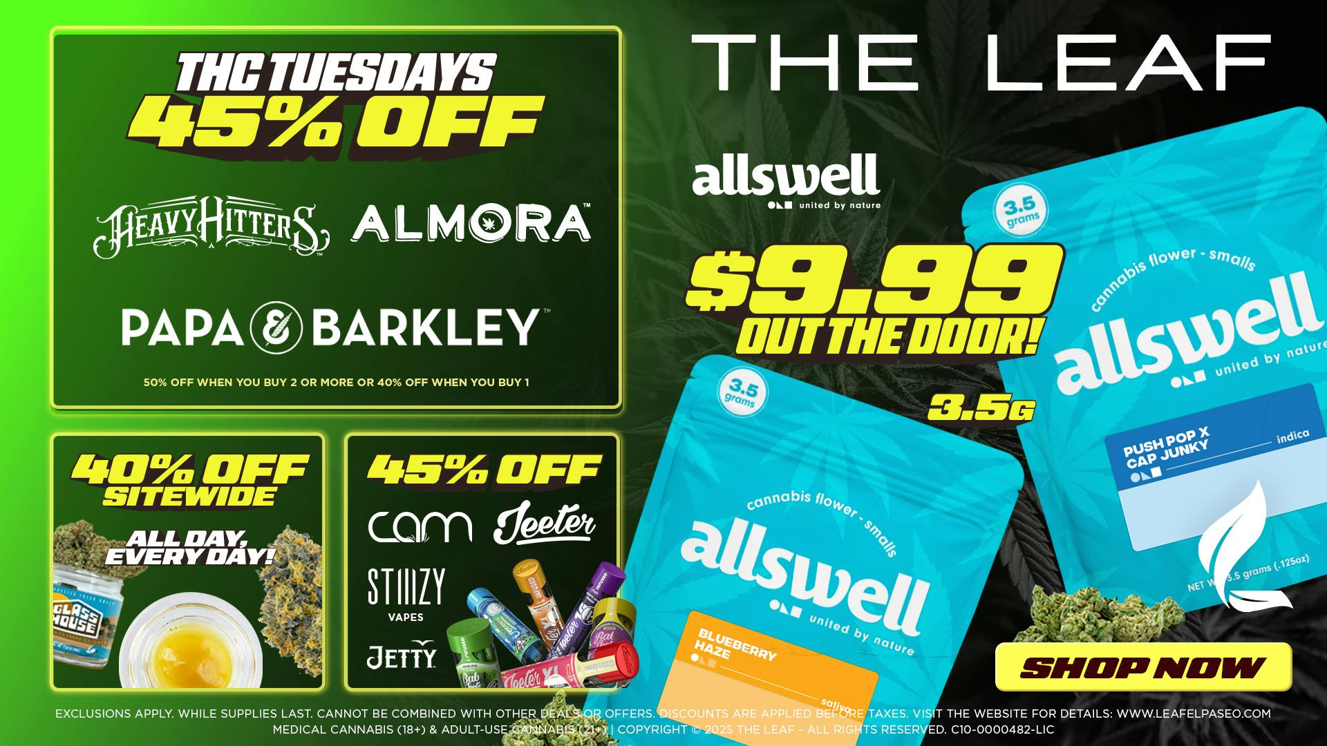 The Leaf El Paseo ⚠️45% OFF 🔥THC TUESDAY⚠️