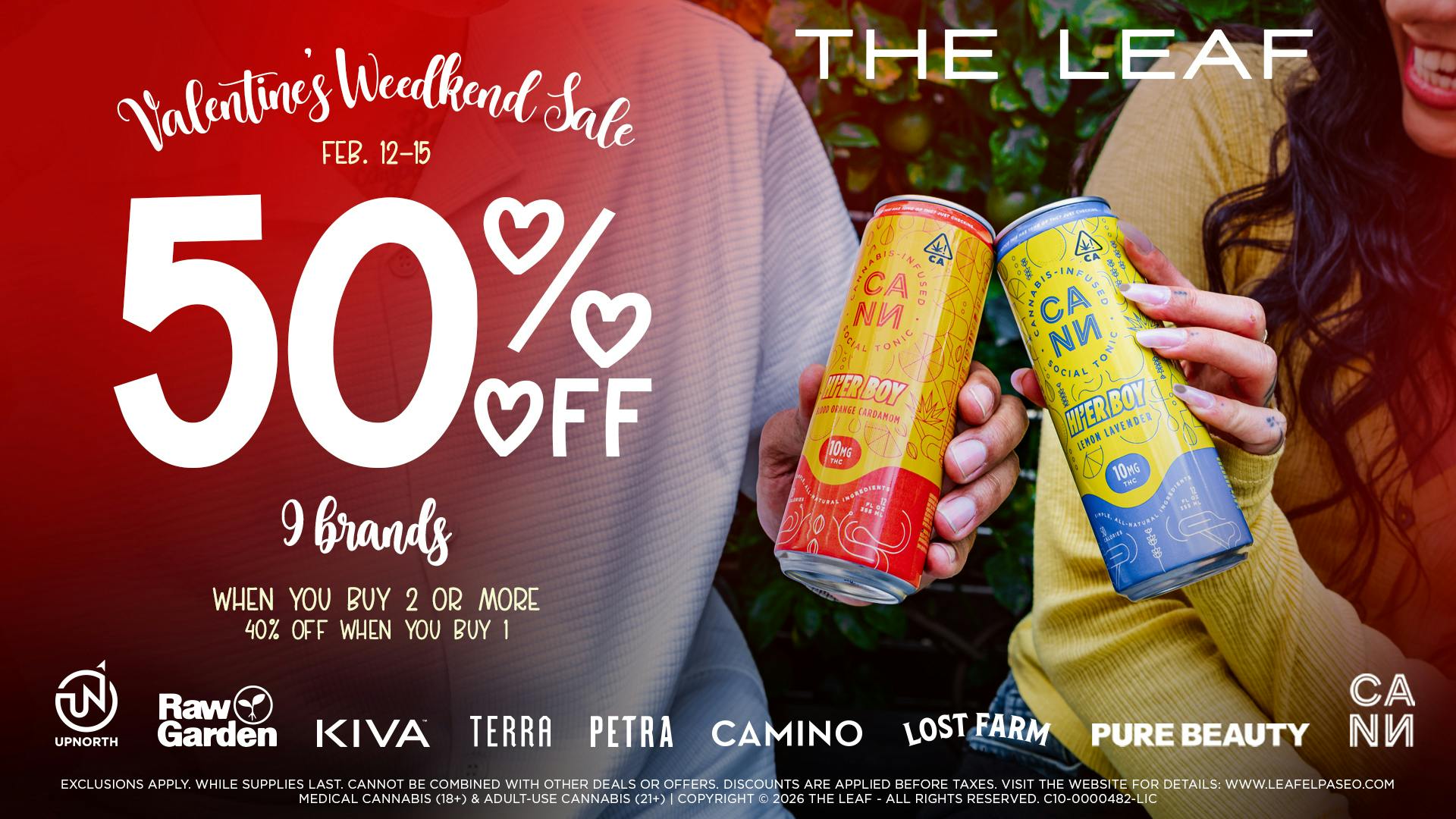 The Leaf El Paseo ❤️50% OFF 9 BRANDS❤️ VALENTINE'S WEEDKEND SALE!❤️