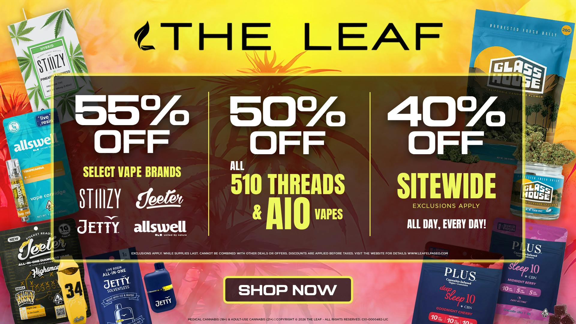 The Leaf El Paseo 🔥⚠️50% OFF🔥THC TUESDAY⚠️🔥