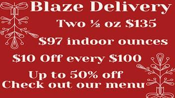 Blaze Delivery - East Bay $10 0ff Every $100 spent + Up to 50% off Menu