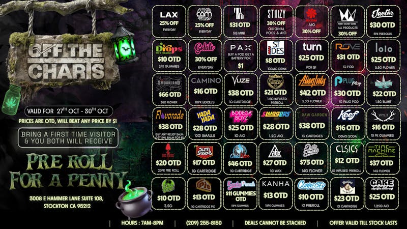 Off the Charts - Stockton BEST DEALS IN STOCKTON!!!