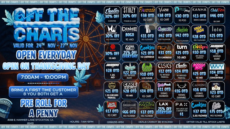 Off the Charts - Stockton BEST DEALS IN STOCKTON!!!