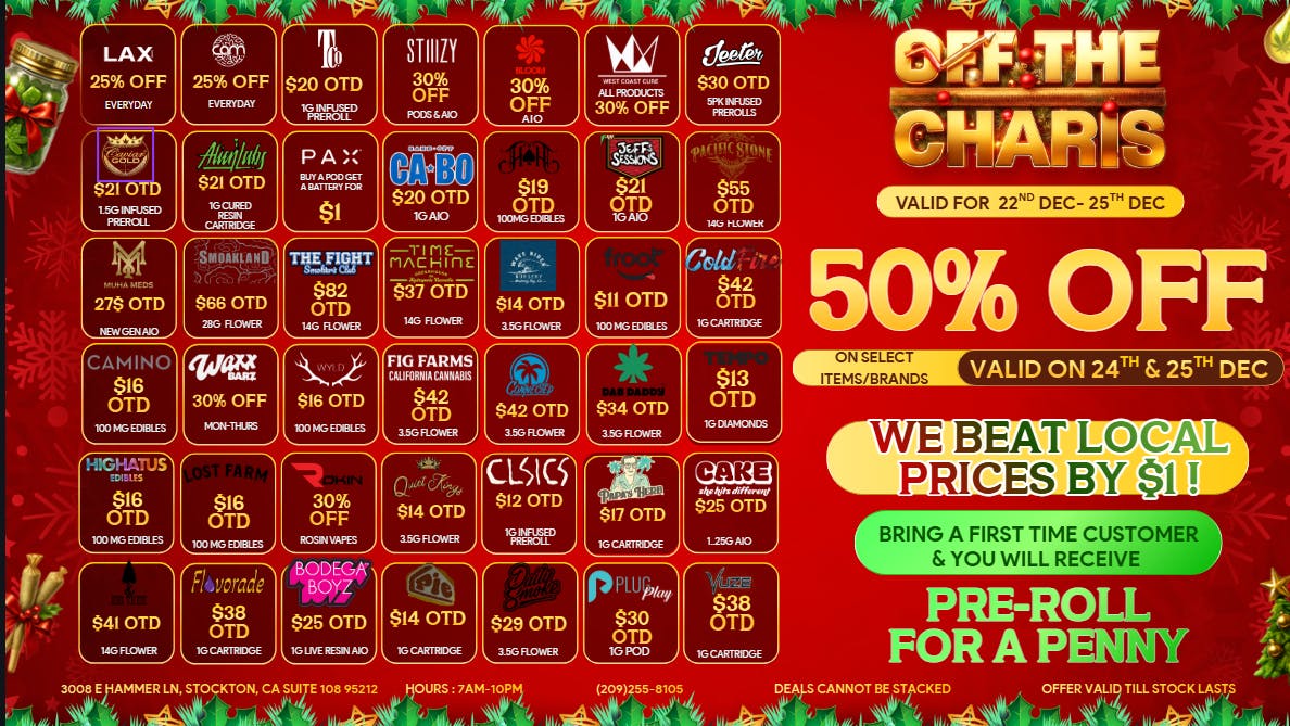 Off the Charts - Stockton COUNTDOWN TO KUSH-MAS!