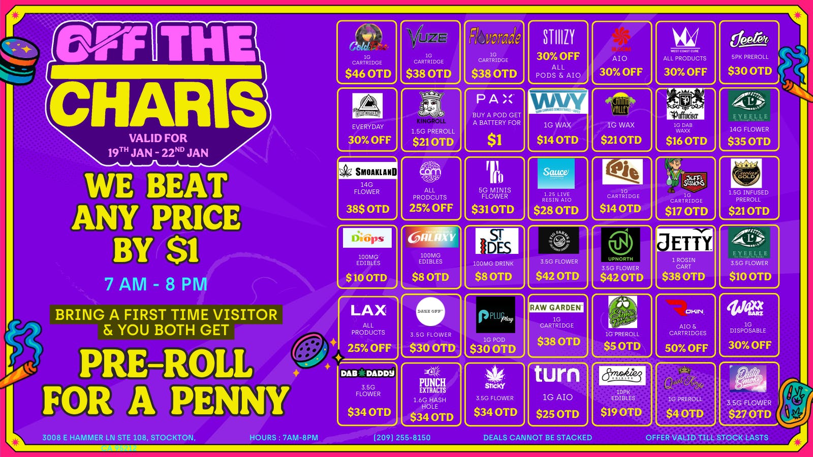 Off the Charts - Stockton BEST DEALS IN TOWN COME ON DOWN
