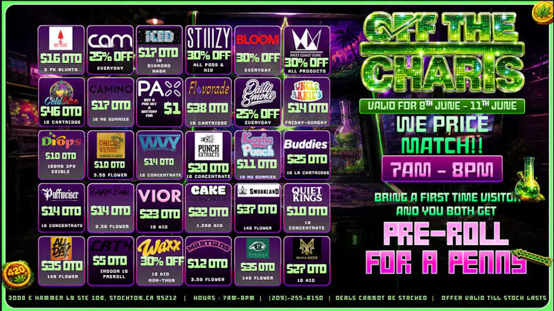 Off the Charts - Stockton BEST DEALS IN TOWN!