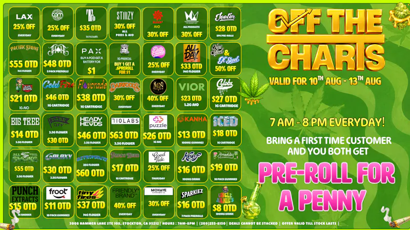 Off the Charts - Stockton BEST DEALS IN TOWN!