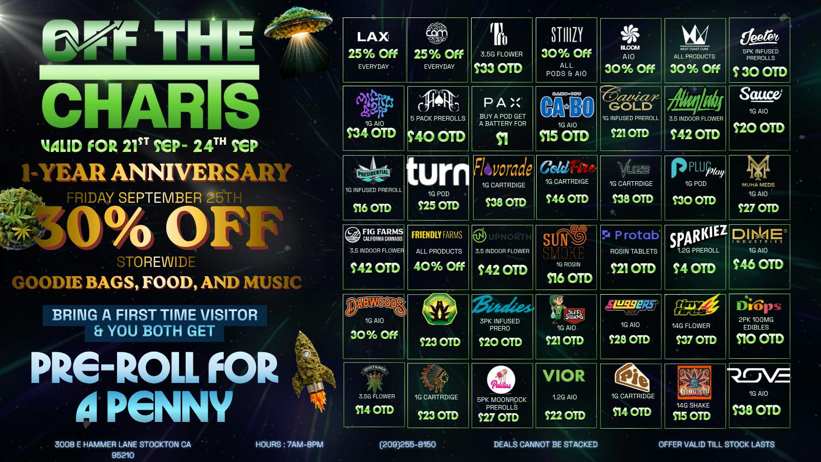 Off the Charts - Stockton SMOKING HOT DEALS YOU CANT MISS!!!