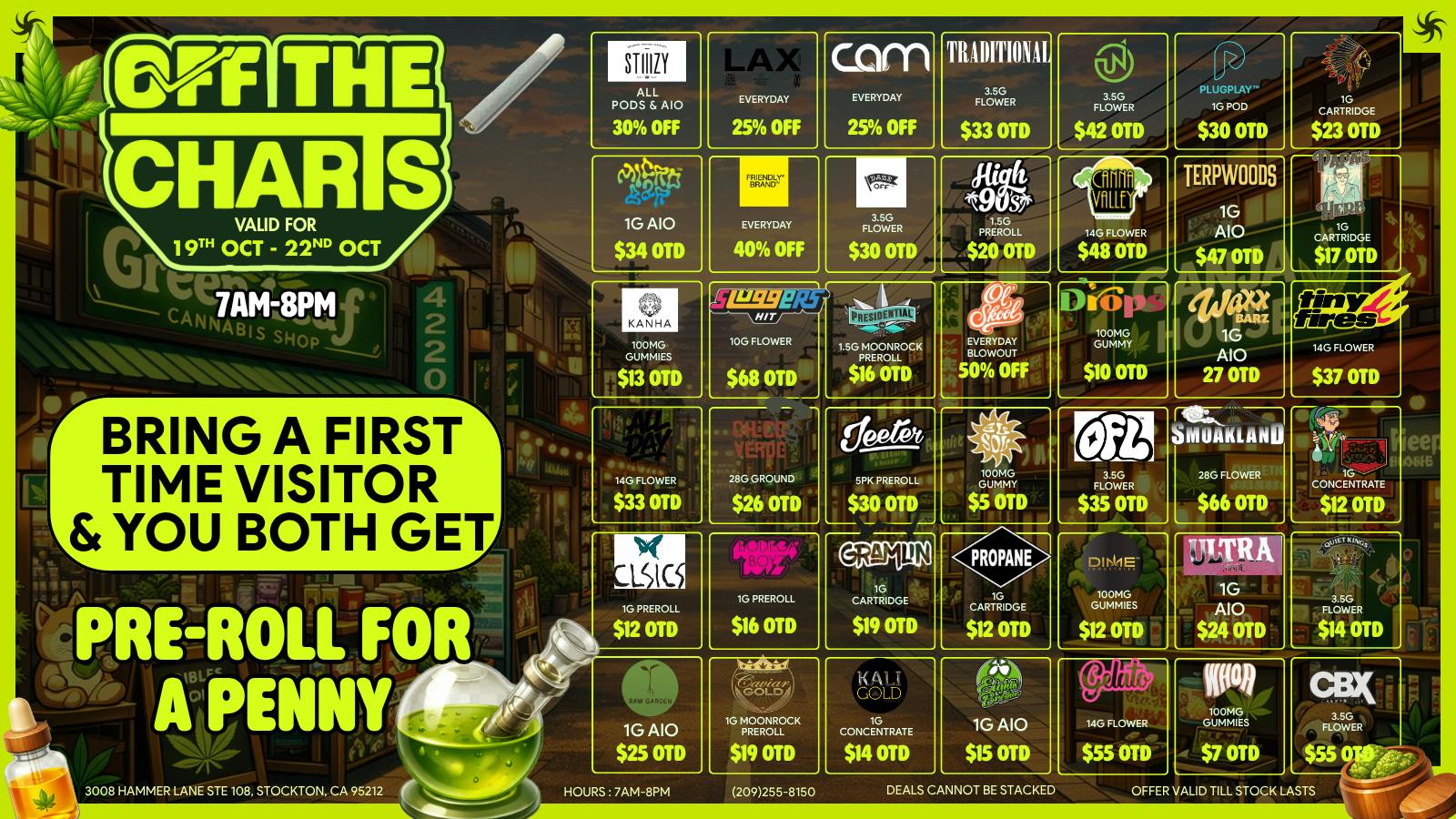 Off the Charts - Stockton BEST DEALS IN TOWN!