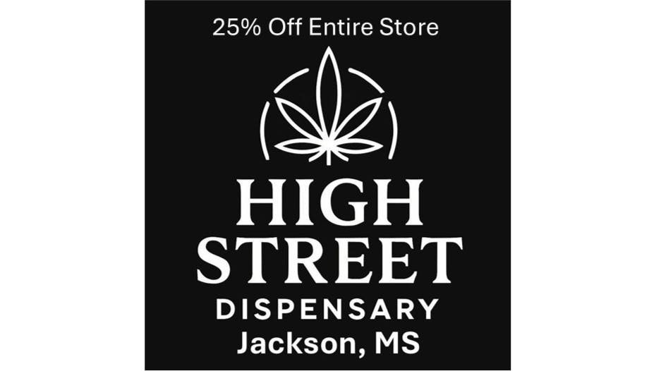 High Street Dispensary 25% off storewide -4/21/26 through 4/26/26