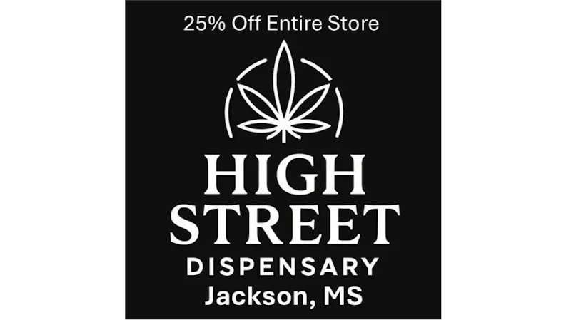 High Street Dispensary 25% off storewide -4/21/26 through 4/26/26