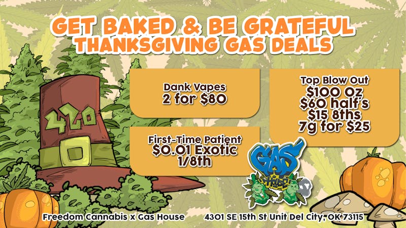 Freedom Cannabis Dispensary GET BAKED & BE GRATEFUL