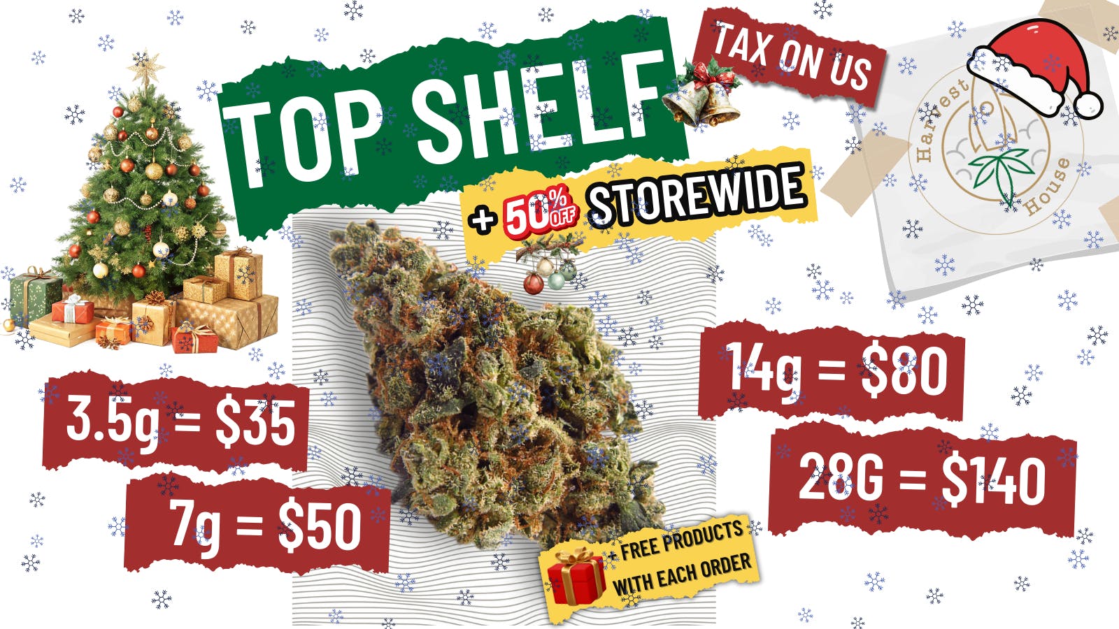 Harvest House - Korea Town / Echo Park ⭐Top Shelf ⭐14g=$80, OZ=$140 TAX ON US!