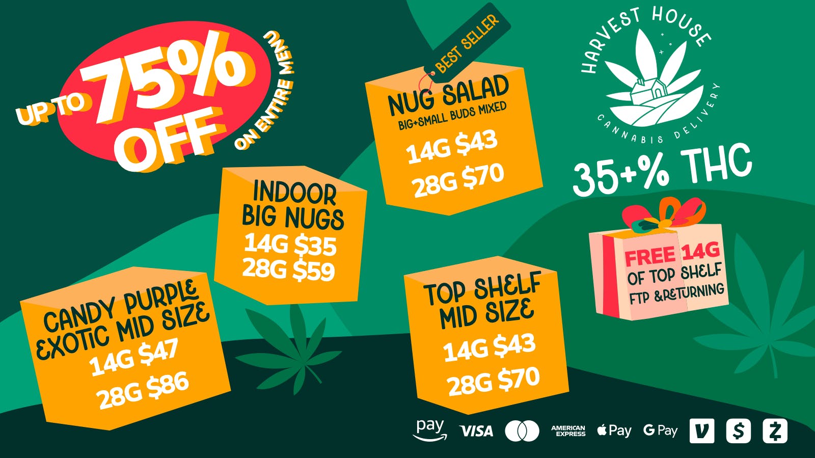 Harvest House - Downtown LA Summer Sale+Crazy Giveaway - Free 14g ON TOP