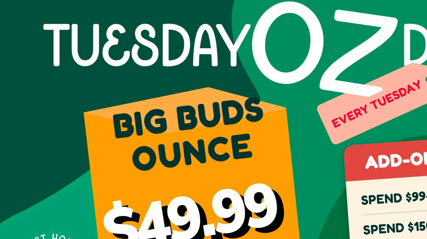 Harvest House - West Hollywood 🆘 Tuesday Ounce Deal: Big Buds Oz $49.99