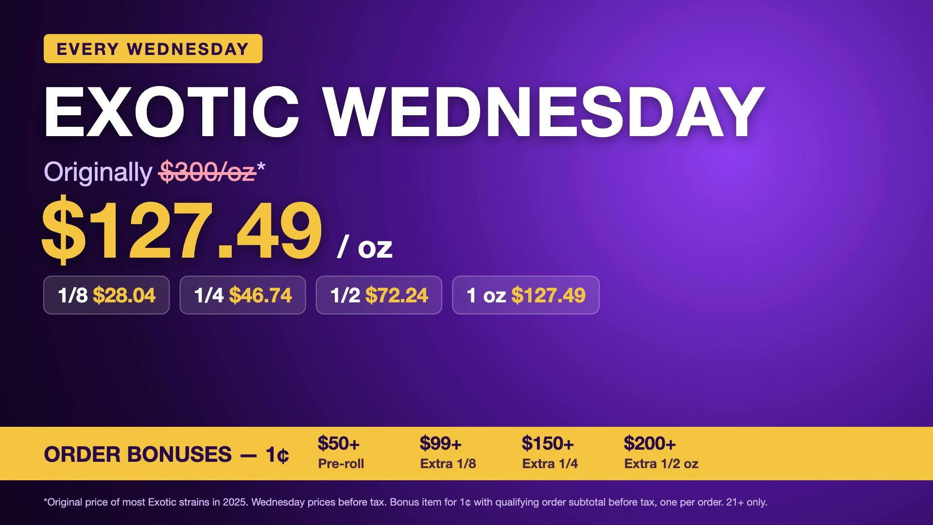 Harvest House - Ontario 💜 Exotic Wednesday: Oz $127.49 + 1¢ Bonuses