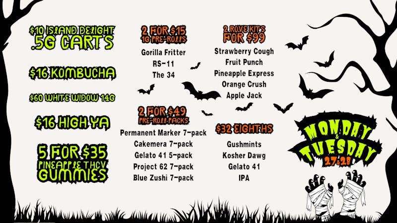 Pine Belt Medicinal Monday & Tuesday Spooky Savings ✨