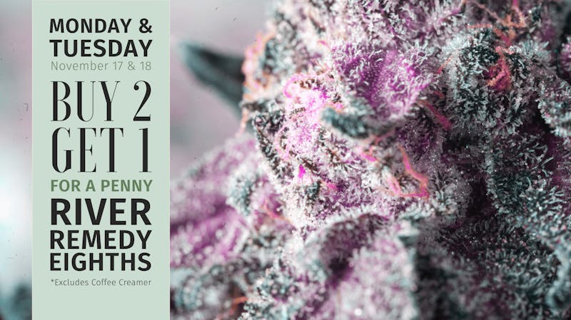 Pine Belt Medicinal Buy 2 Get 1 River Remedy Eighths