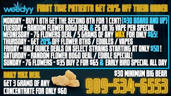 Weedyy - Big Bear 20% off FTP Order