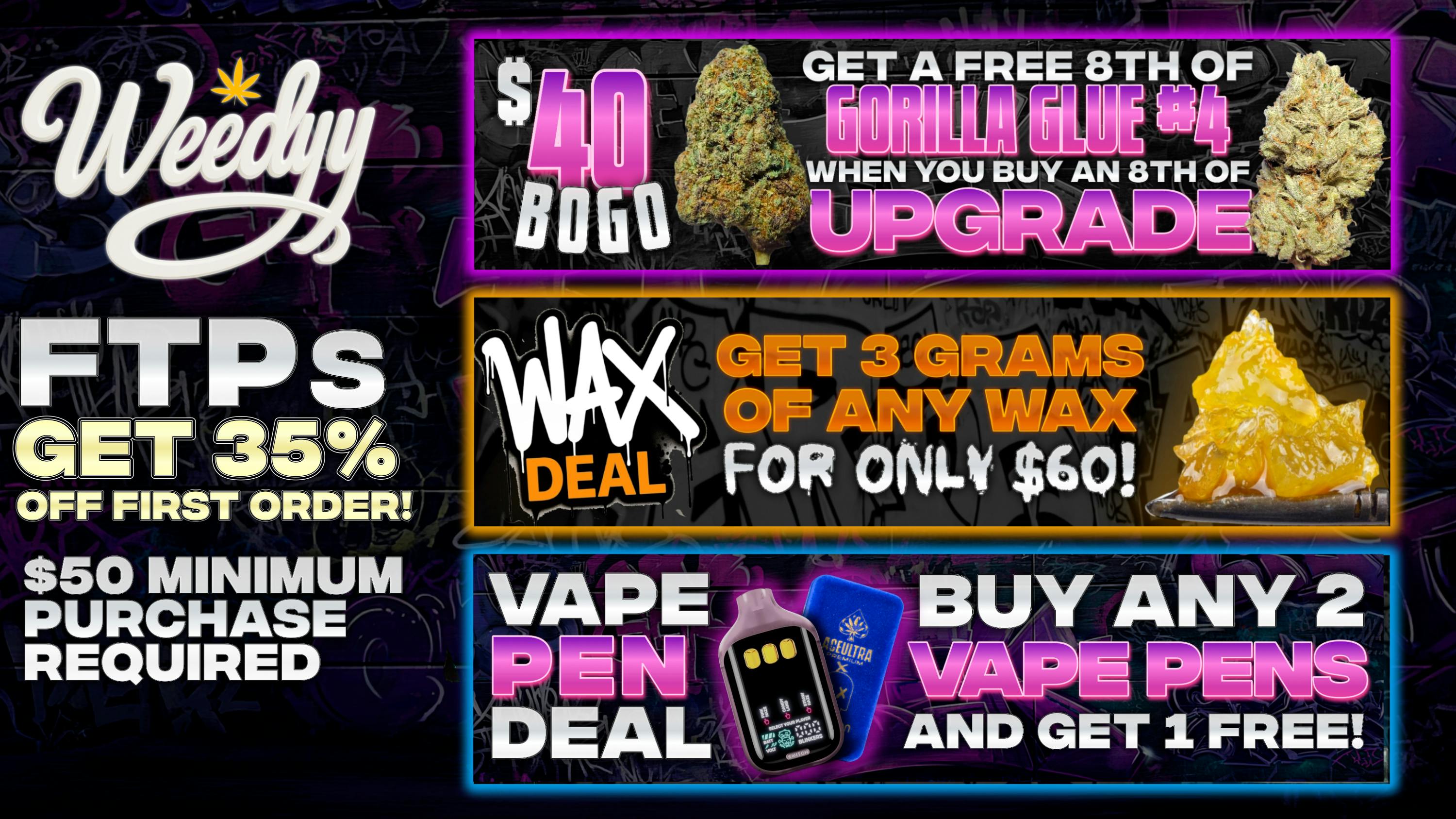 Weedyy - Big Bear 35% Off For FTPs!