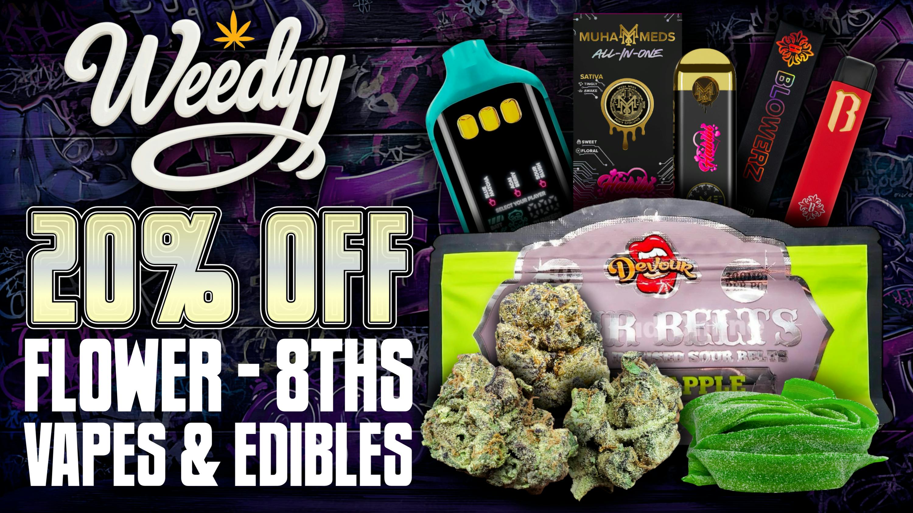 Weedyy - Victorville Get 20% Off Today!