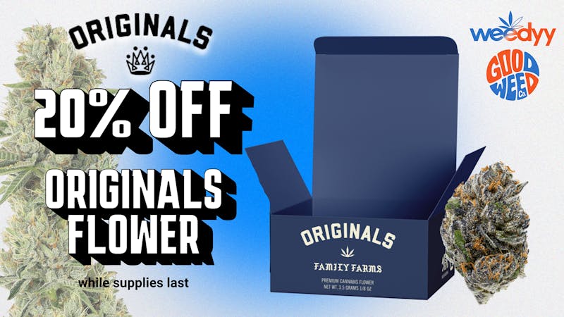 Weedyy - Yucca Valley 20% OFF ORIGINALS FARMS FLOWER