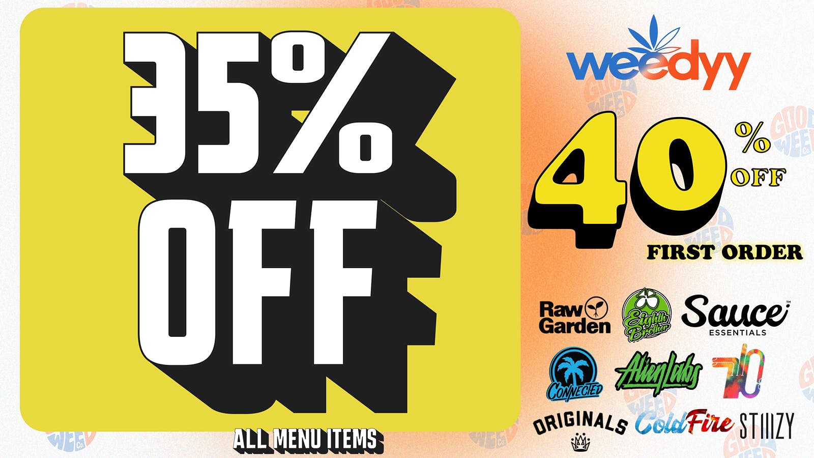 Weedyy - Palm Desert 35% OFF ALL MENU ITEMS | FREE DELIVERY