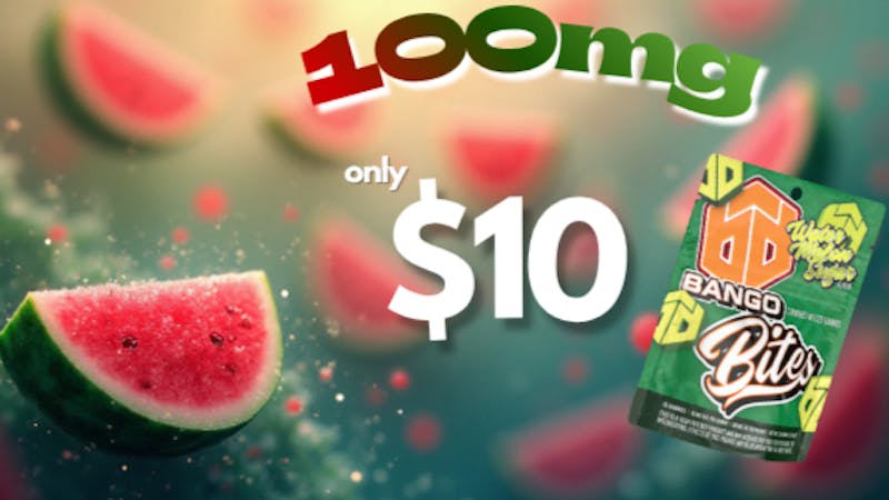 Bridge City Collective Weed Dispensary New Brunswick Bango Watermelon Sugar High 100mg 10pk - Only $10