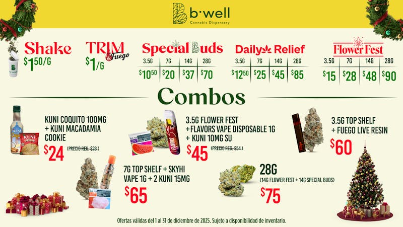 Bwell- Arecibo Trim $1g🔥 Special Buds 7g $20 | 14g $37 | 28g $70