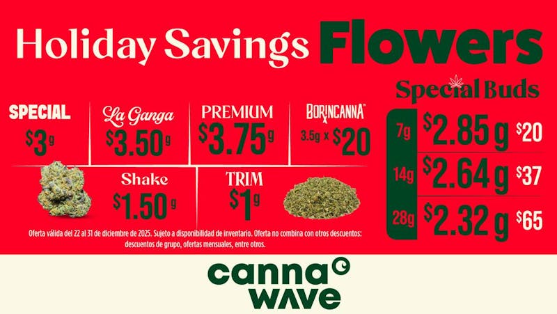 Cannawave Holiday Savings Menu Cannawave