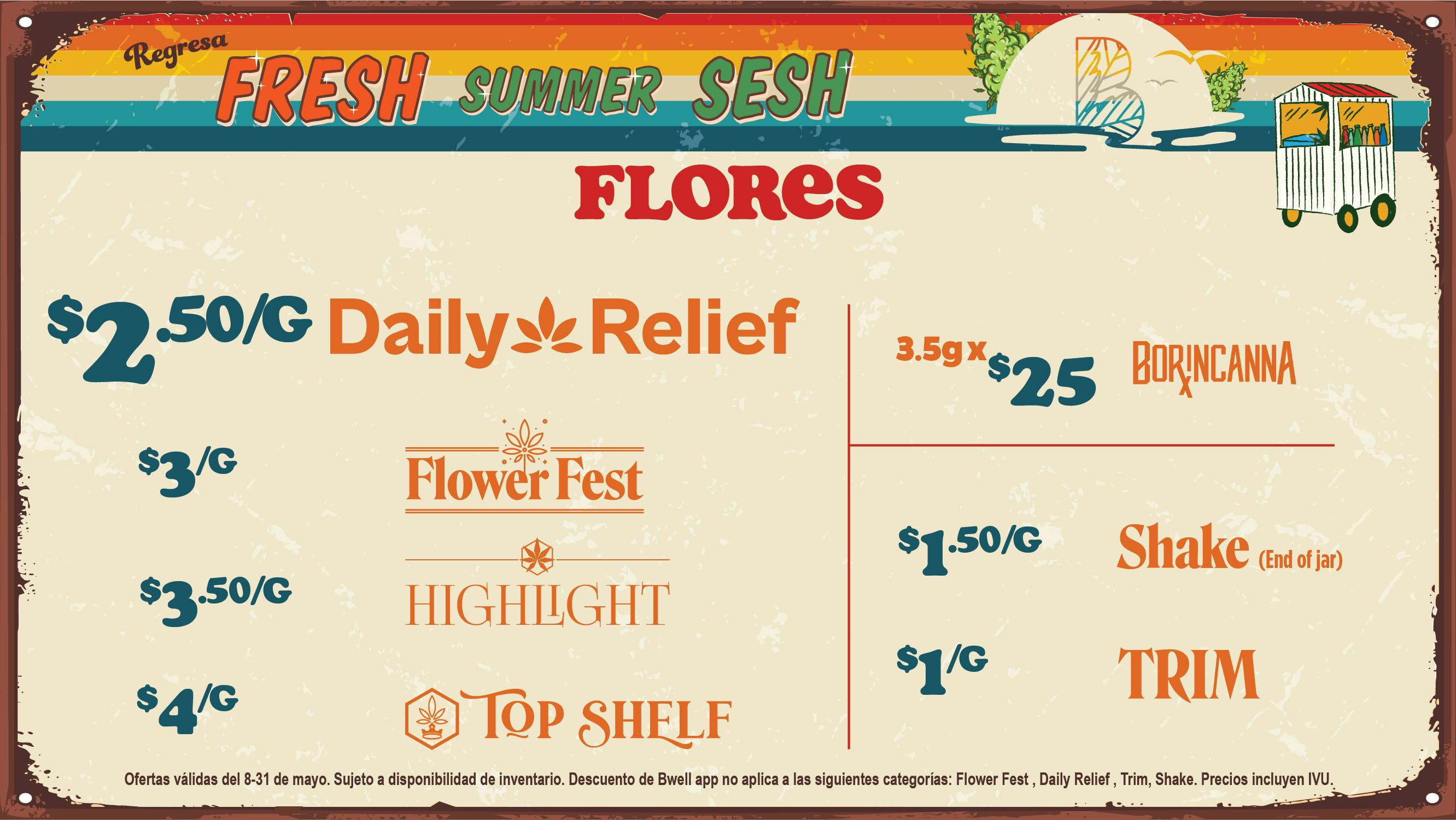 Bwell- Arecibo 🏖️ Summer Sesh en Bwell 🌴 Flores desde $2.50/g