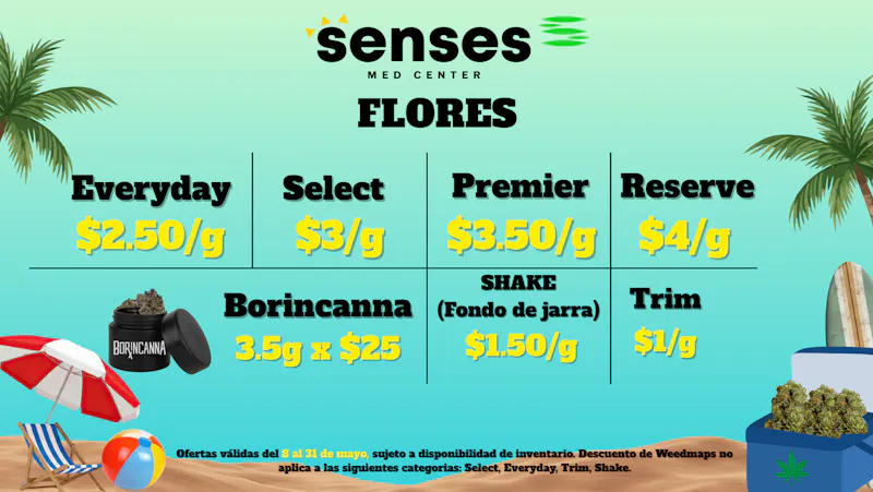Senses Med Center 🚤 Senses Med Center | Flores desde $2.50/g 🏖️