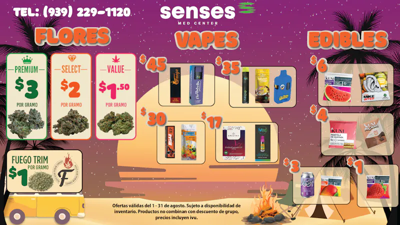 Senses Med Center Flores Fuego🔥 desde $3/g