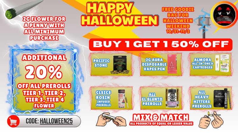 Goodfellas - Kearny Mesa 🎃⚡️HALLOWEEN WEEDKEND SALE!⚡️🎃