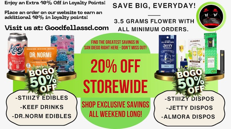 Goodfellas - Gaslamp 20% OFF STOREWIDE+B1G1 50% OFF 🔥