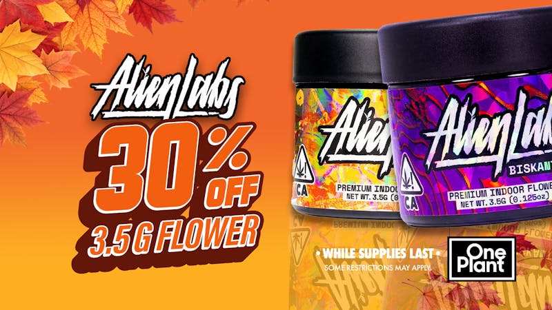 One Plant Goleta 30% Off Alien Labs 3.5g