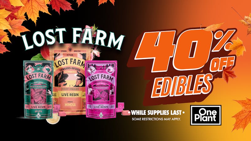 One Plant Santa Cruz 40% OFF Camino & Lost Farm Gummies