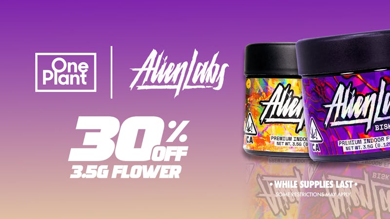 One Plant Goleta 30% Off Alien Labs 3.5g