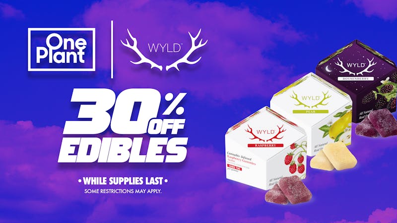 One Plant Antioch 30% OFF WYLD Gummies!