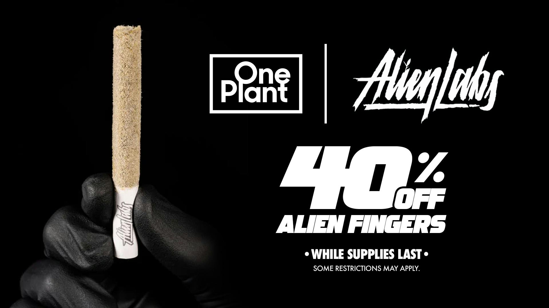 One Plant Atwater 40% OFF Alien Labs 1g Infused Prerolls