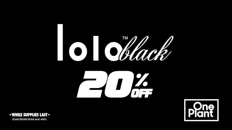 One Plant Atwater 20% Off Lolo 'Black' !!
