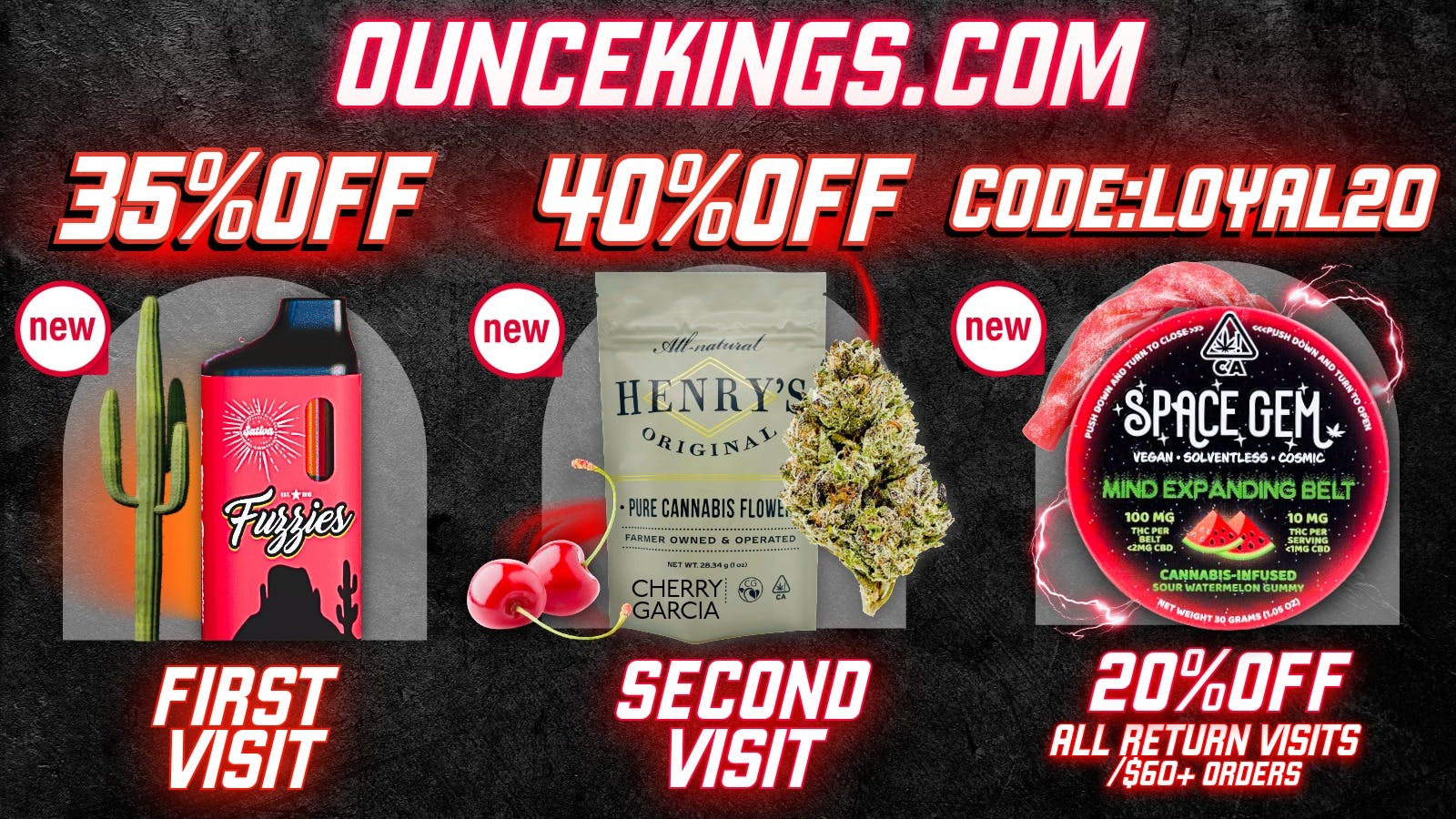 Ounce Kings - Roseville 35% OFF 1st Order 40% OFF 2nd Order 50% OFF DEALS