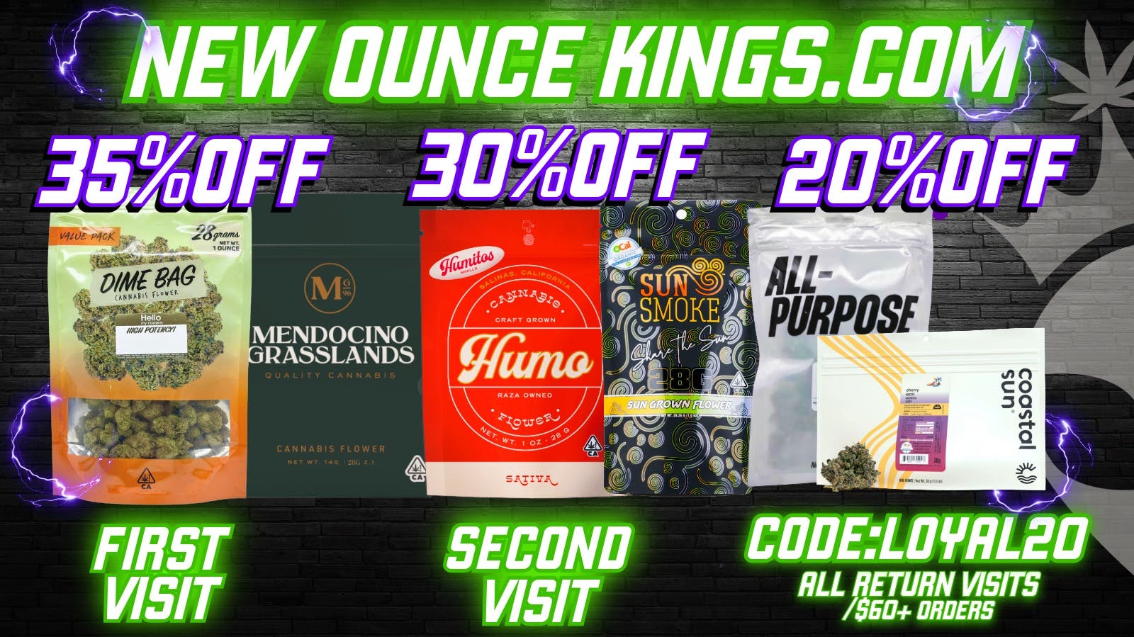 Ounce Kings - Arden-Arcade / Carmichael *NEW OUNCES* 35% Off 1st Order-30% Off 2nd Order