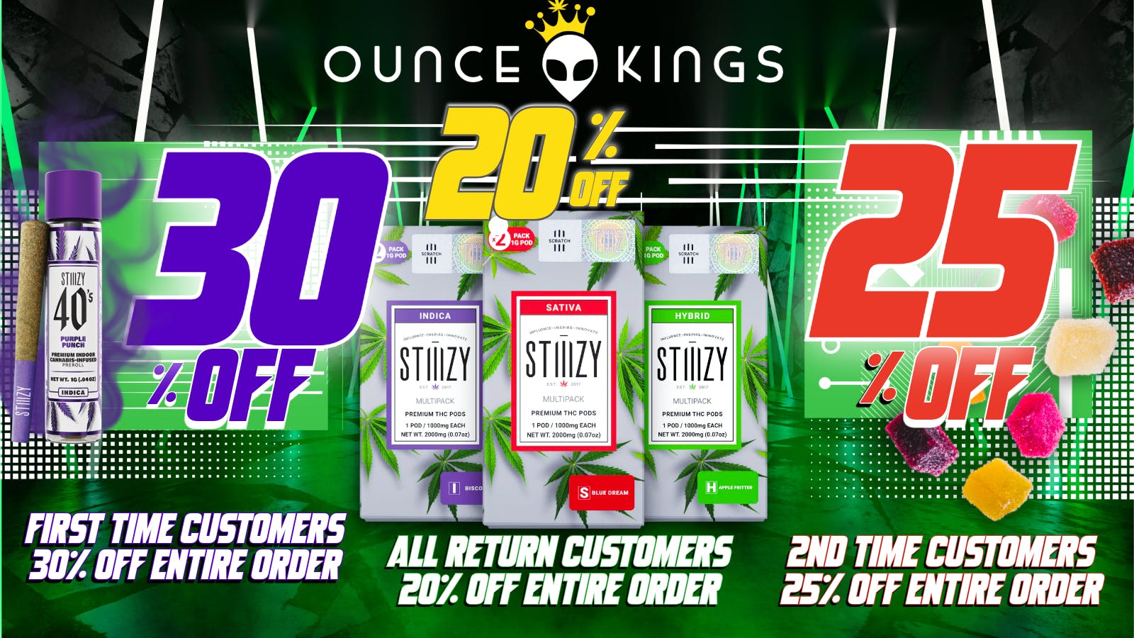 Ounce Kings - Granite Bay / Folsom 30% OFF FIRST TIME CUSTOMERS - 25% OFF 2ND ORDER