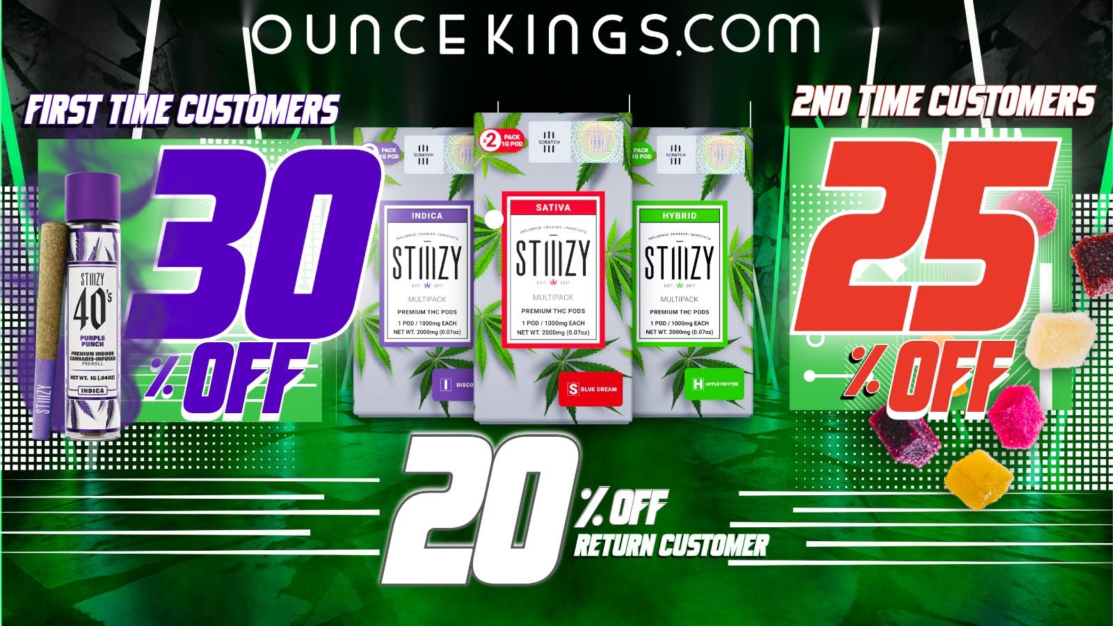 Ounce Kings - Granite Bay / Folsom 30% OFF FIRST TIME CUSTOMERS - 25% OFF 2ND ORDER